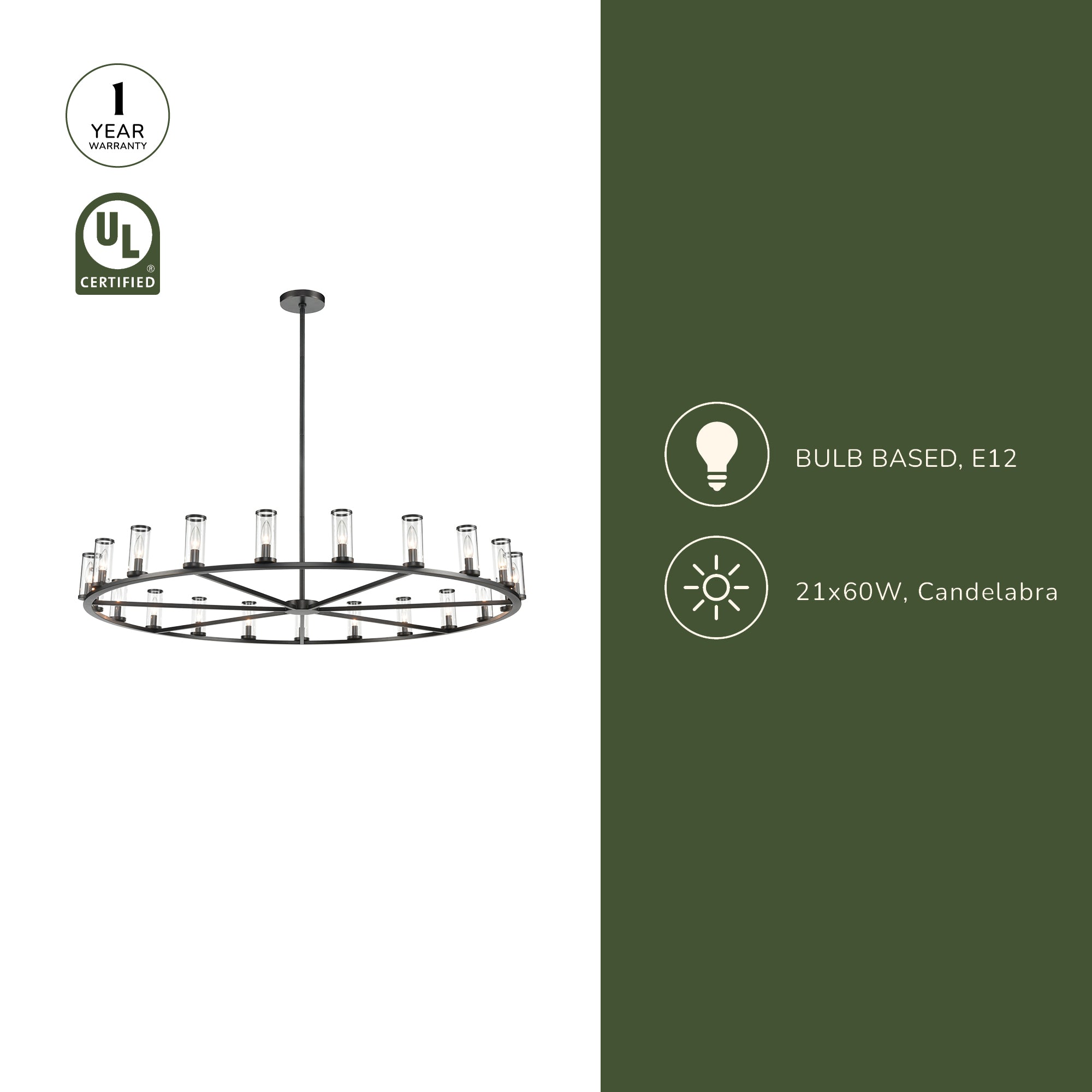Revolve 61-in Chandelier