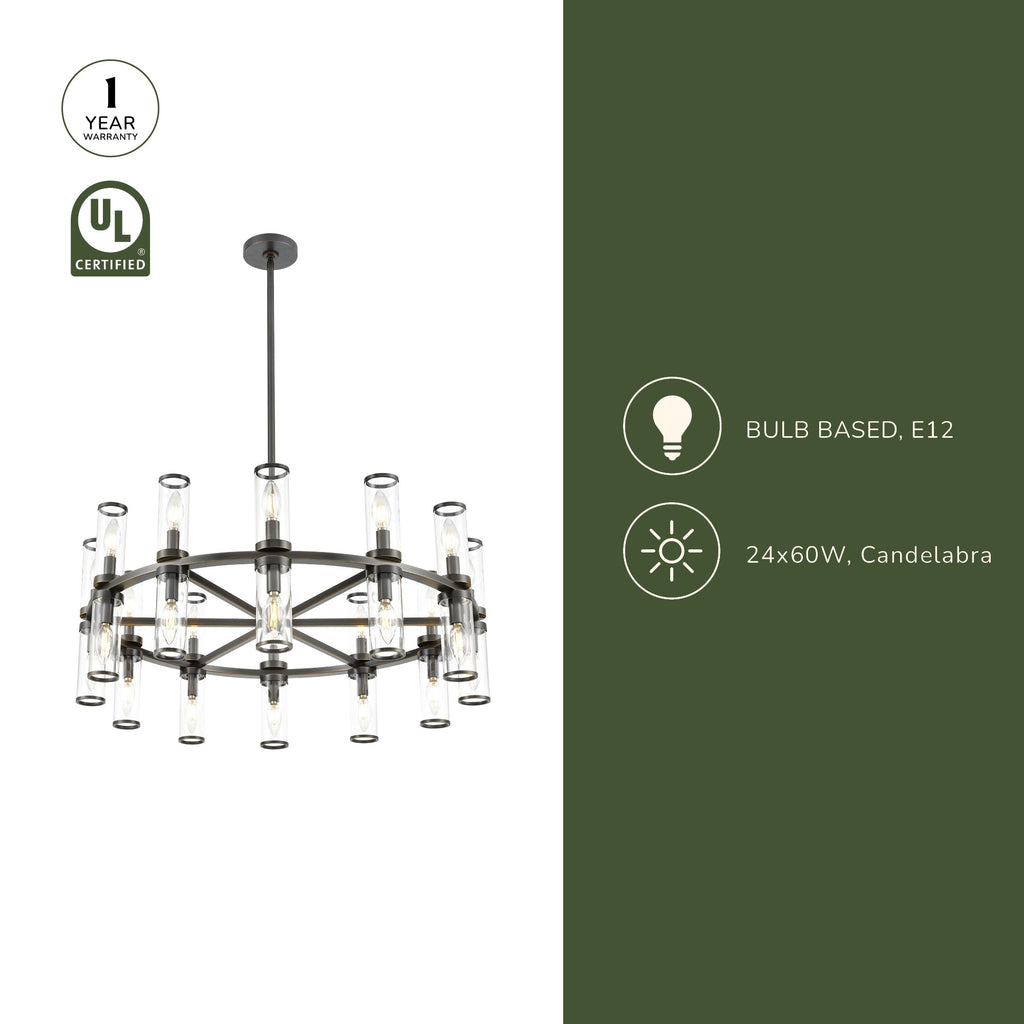 Revolve 33-in Chandelier