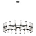 Revolve 48-in Chandelier — Clear Glass/Urban Bronze