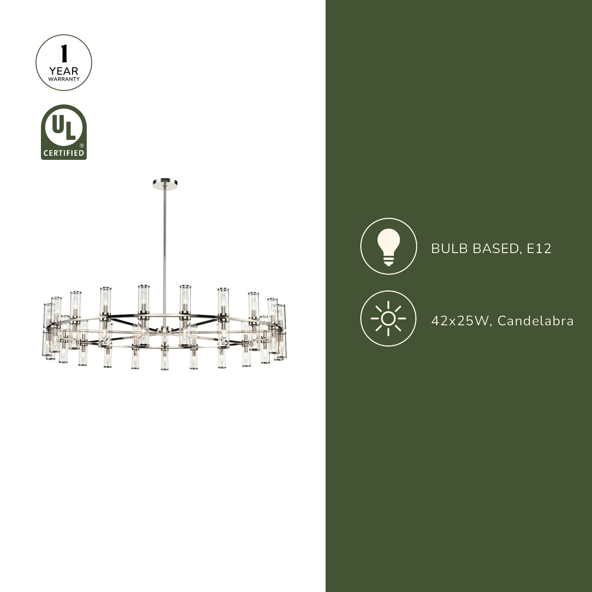 Revolve 61-in Chandelier