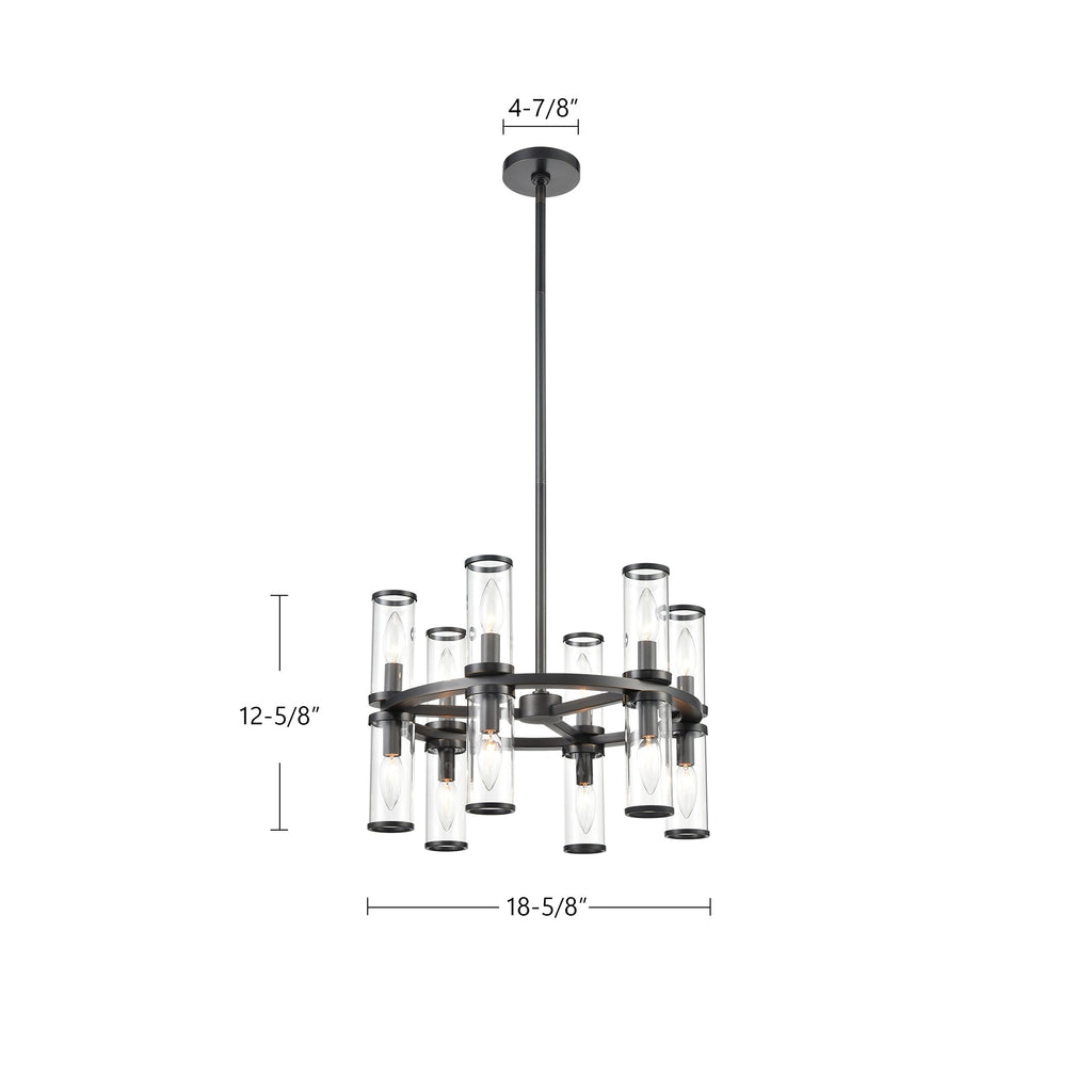 Revolve 19-in Chandelier