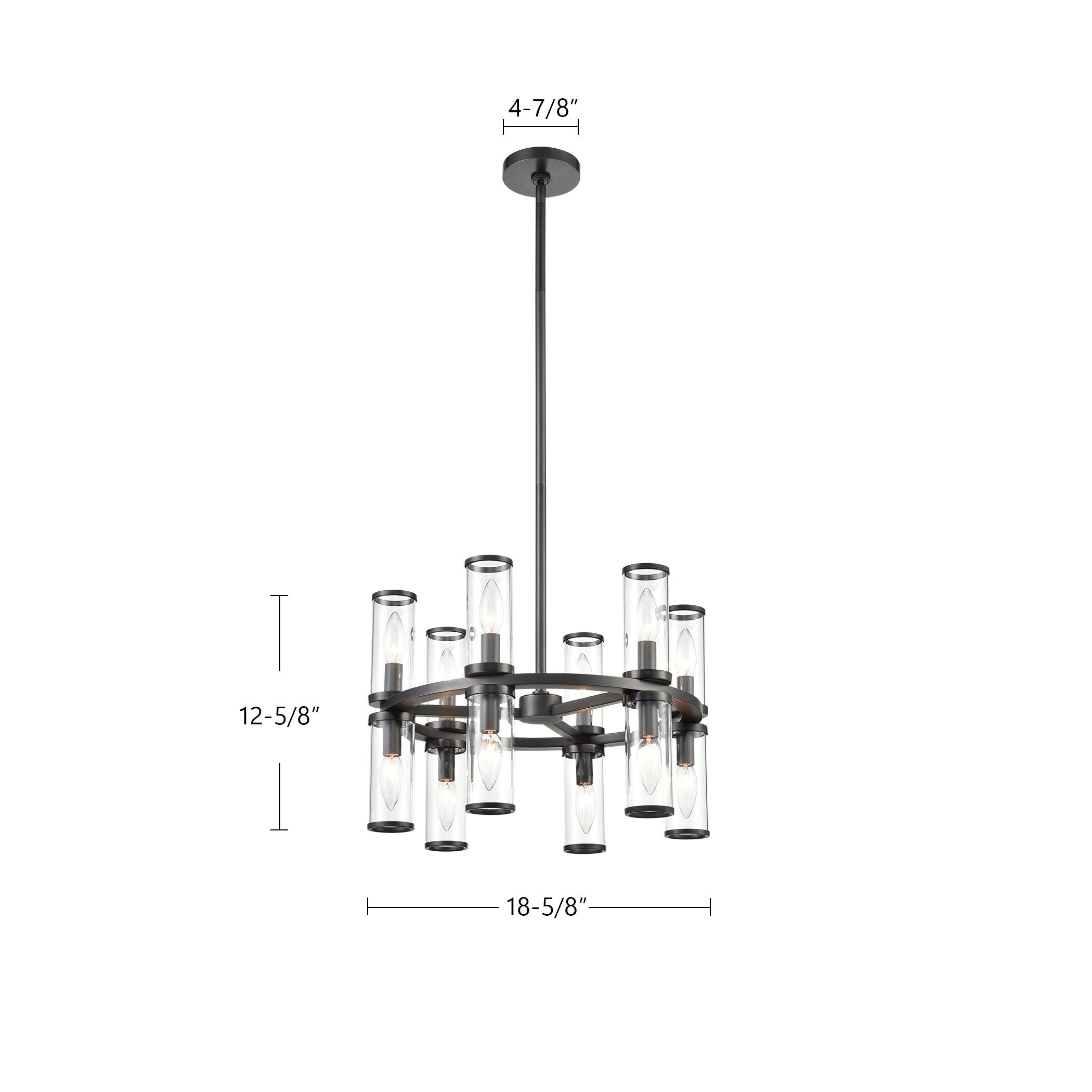 Revolve 19-in Chandelier
