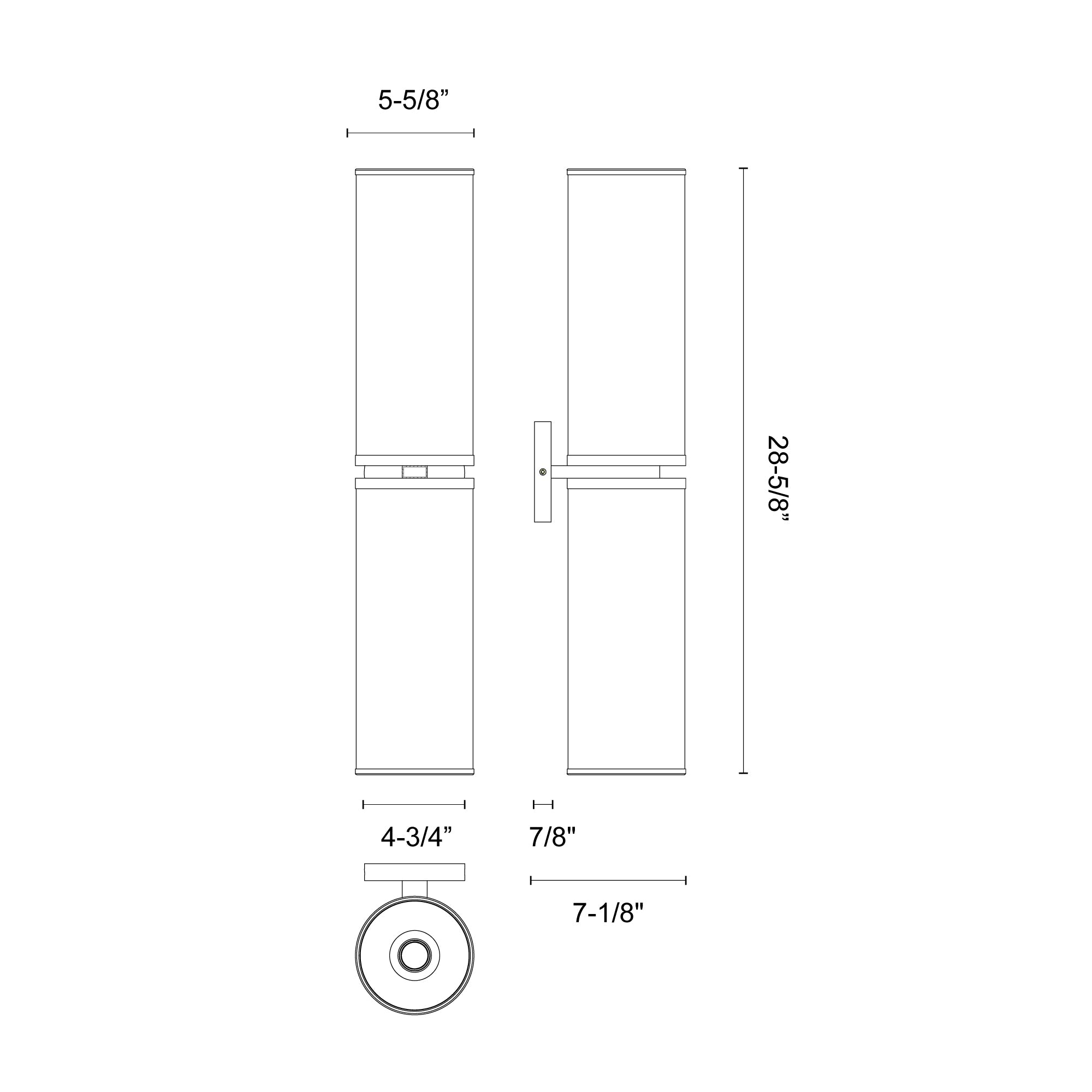 Revolve II 28-in Wall/Vanity Light