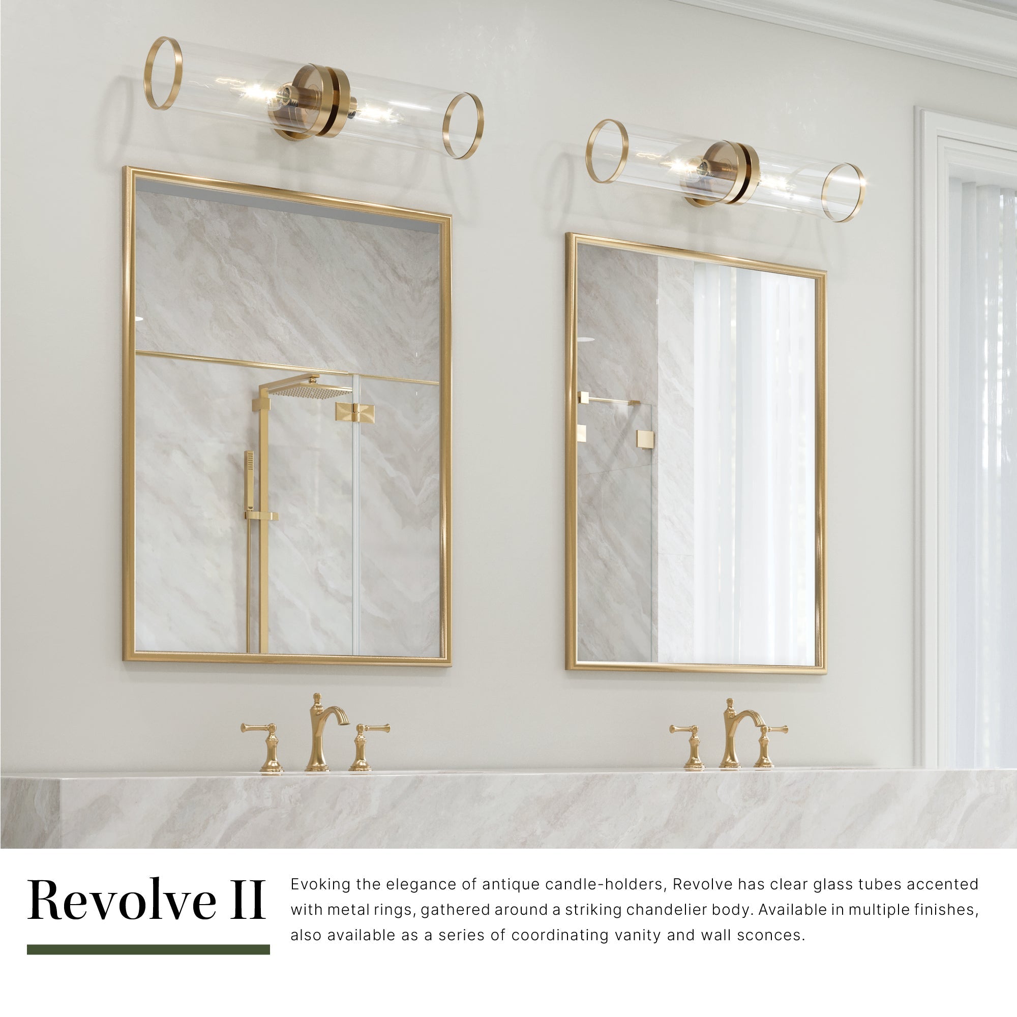 Revolve II 28-in Wall/Vanity Light
