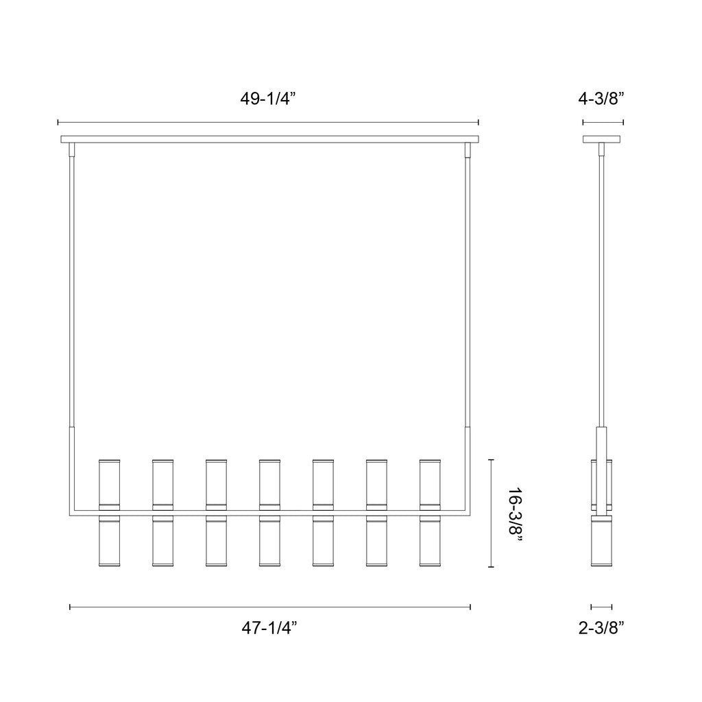 Revolve 47-in Linear Pendant
