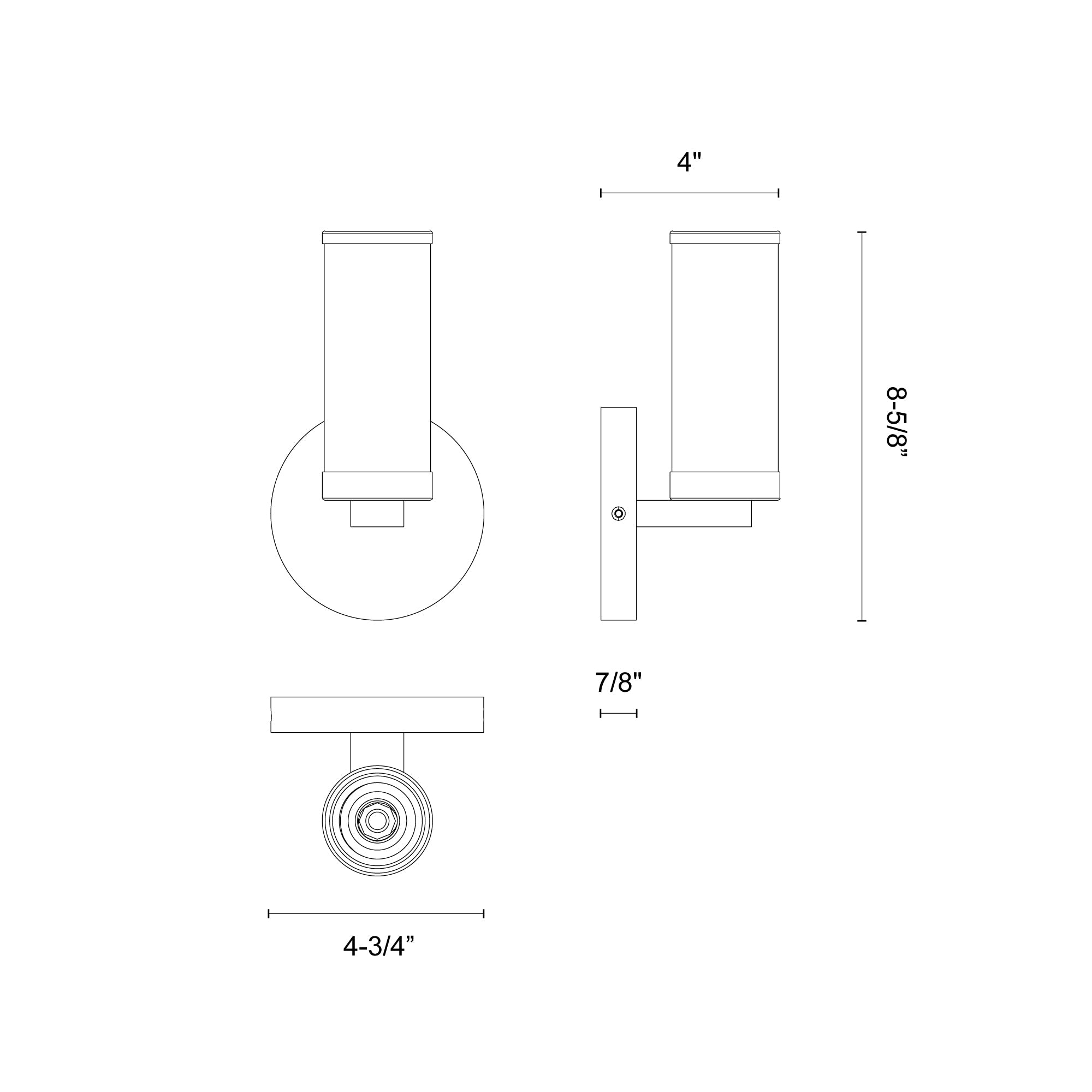 Revolve 8-in Wall/Vanity Light
