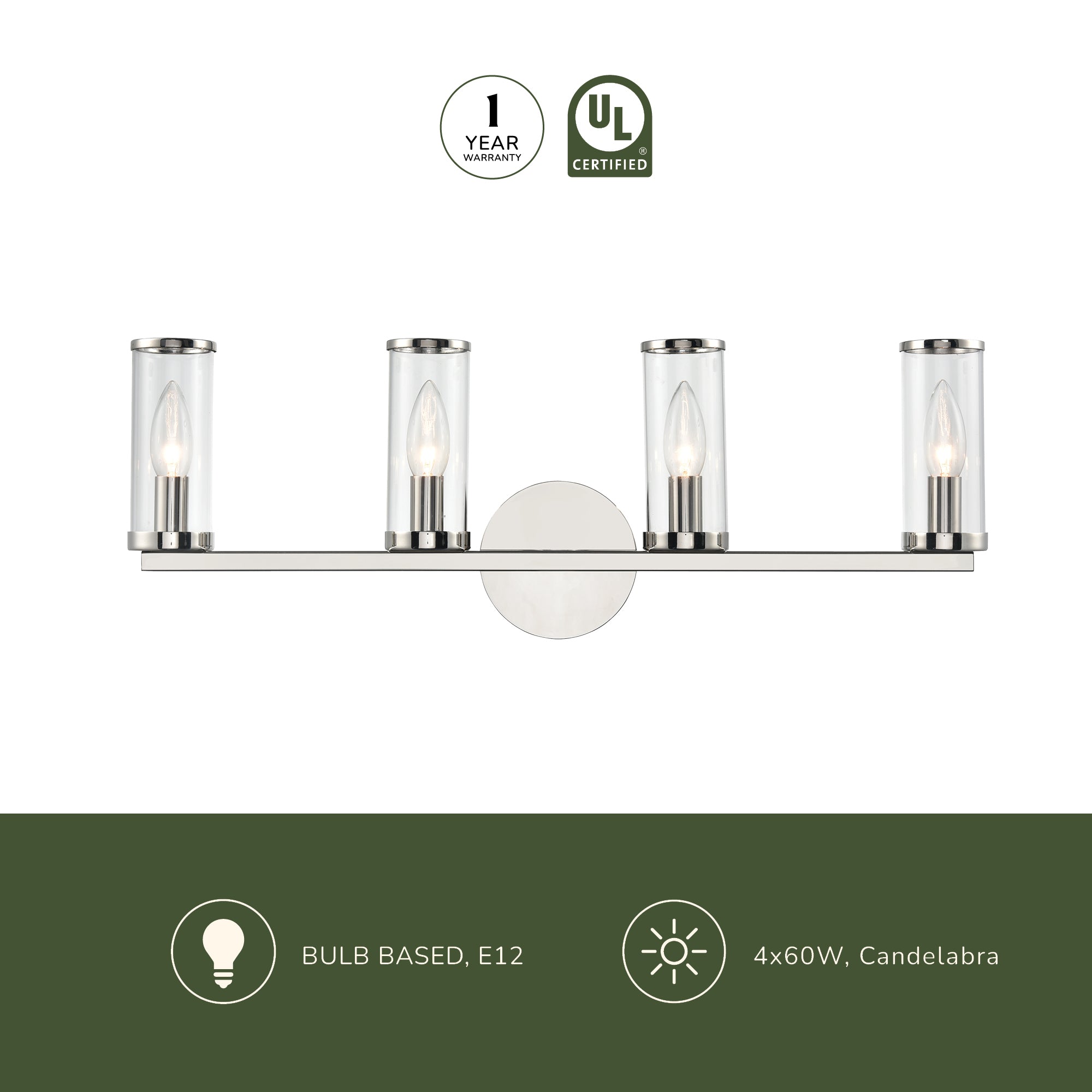 Revolve 25-in Wall/Vanity Light
