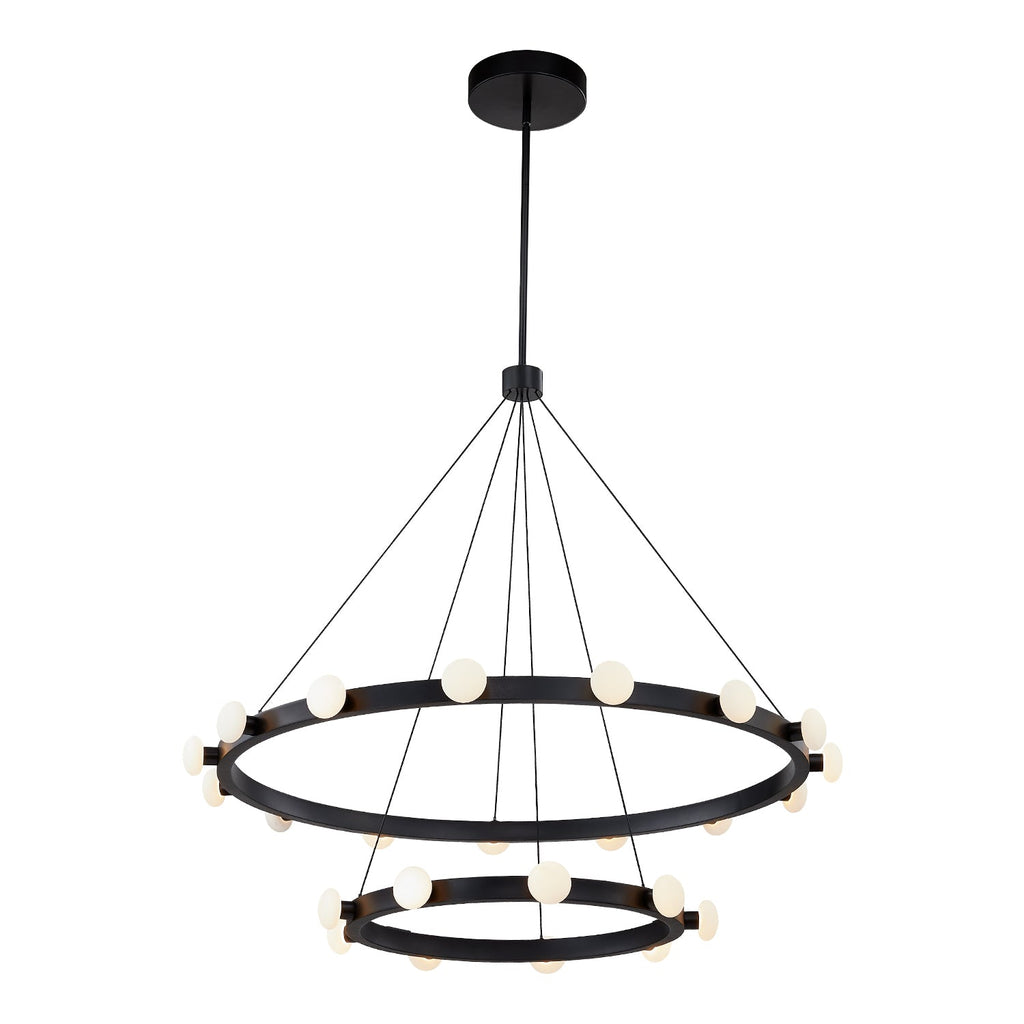 Rezz 36-in Chandelier — Black