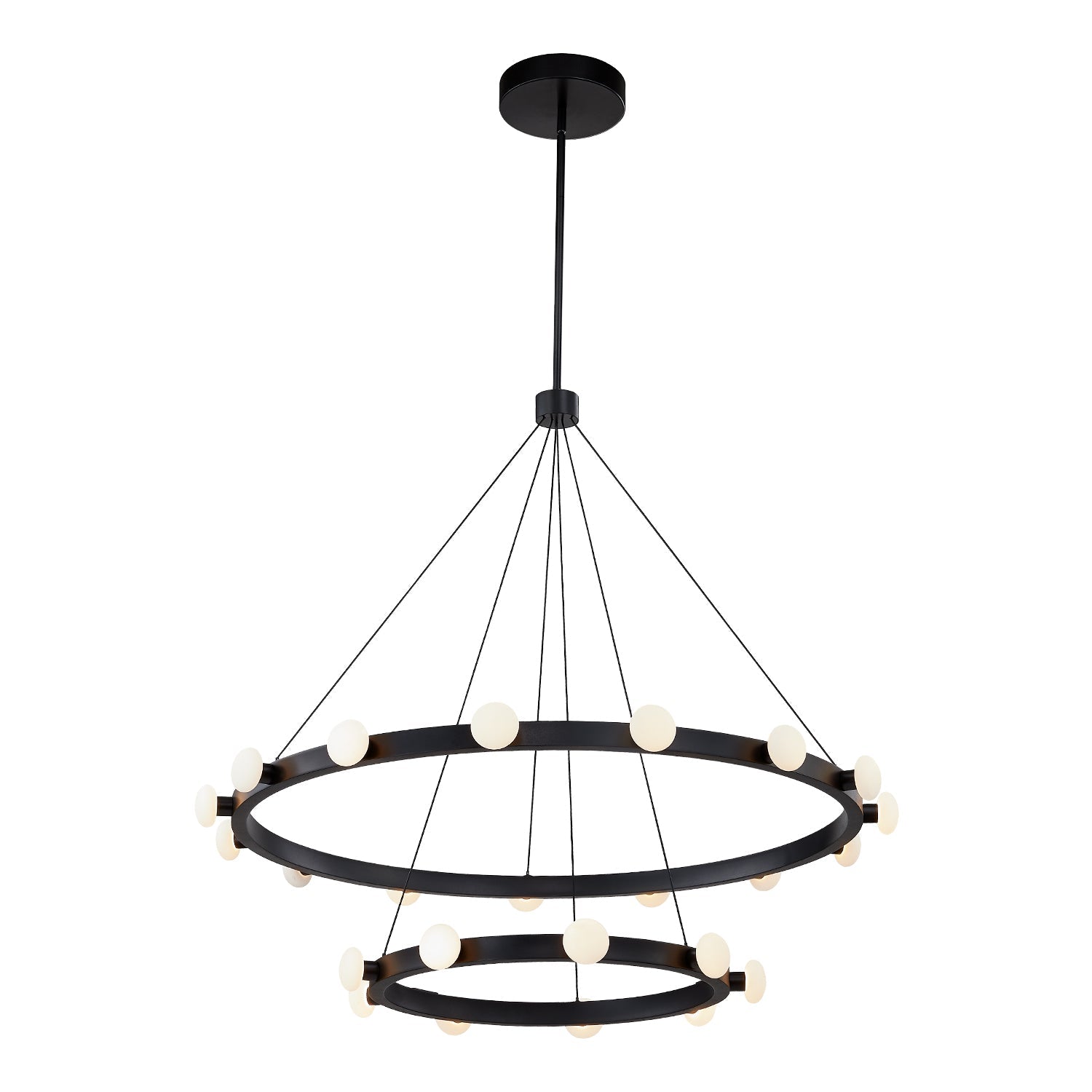 Rezz 36-in Chandelier — Black