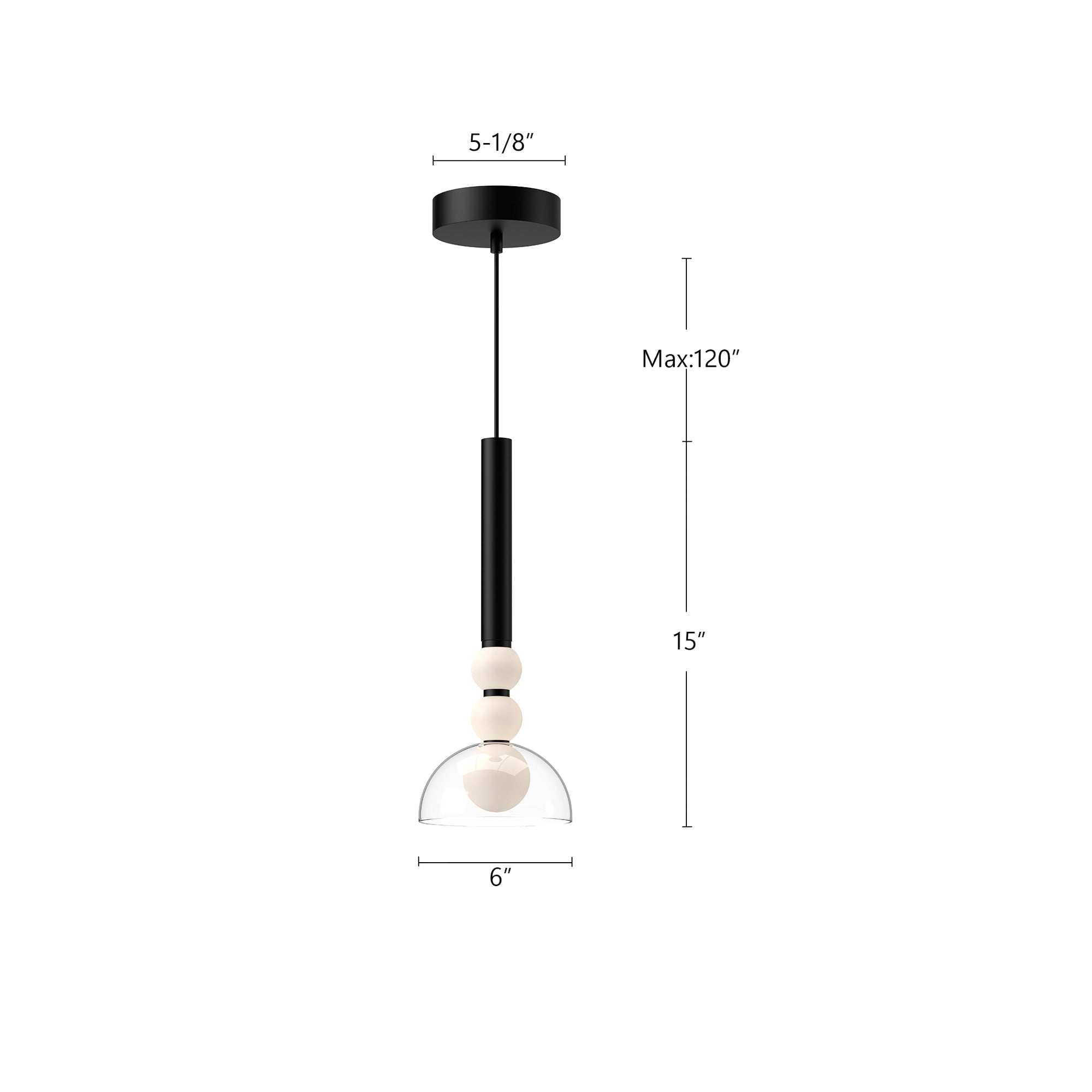 Rise 6-in Pendant