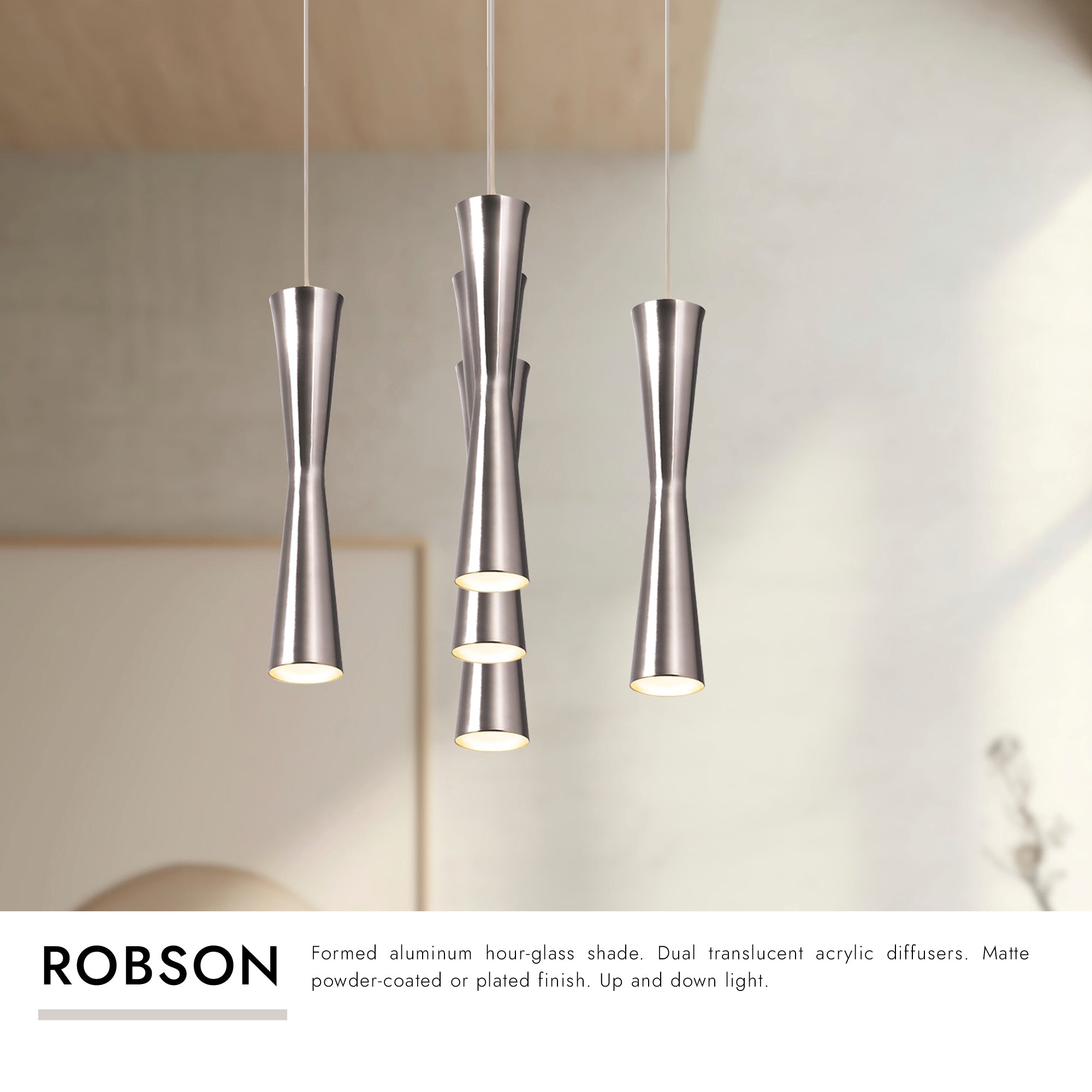 Robson 2-in 5 Head Multi Pendant
