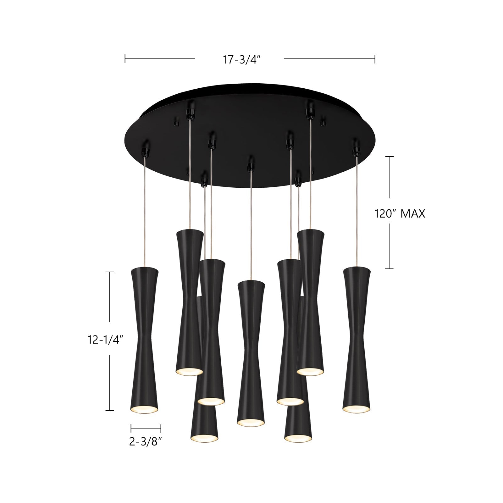 Robson 2-in 9 Head Multi Pendant