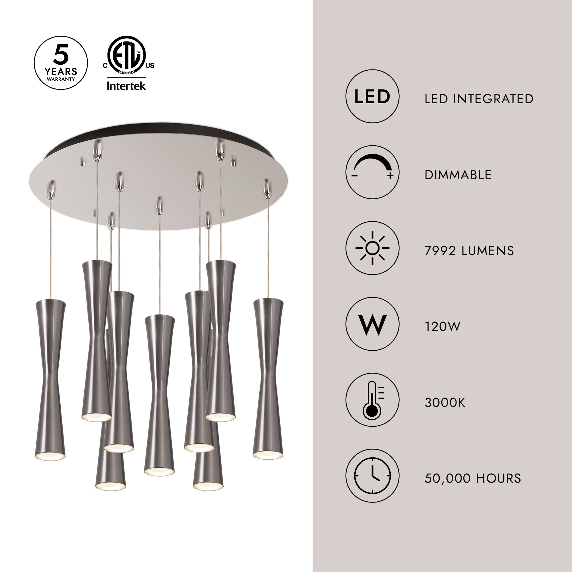 Robson 2-in 9 Head Multi Pendant