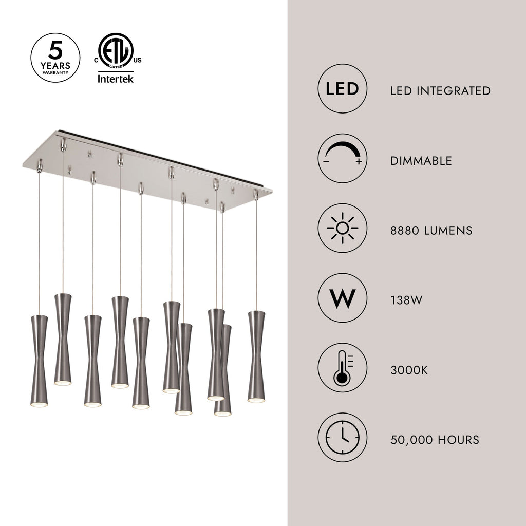Robson 2-in 10 Head Multi Pendant