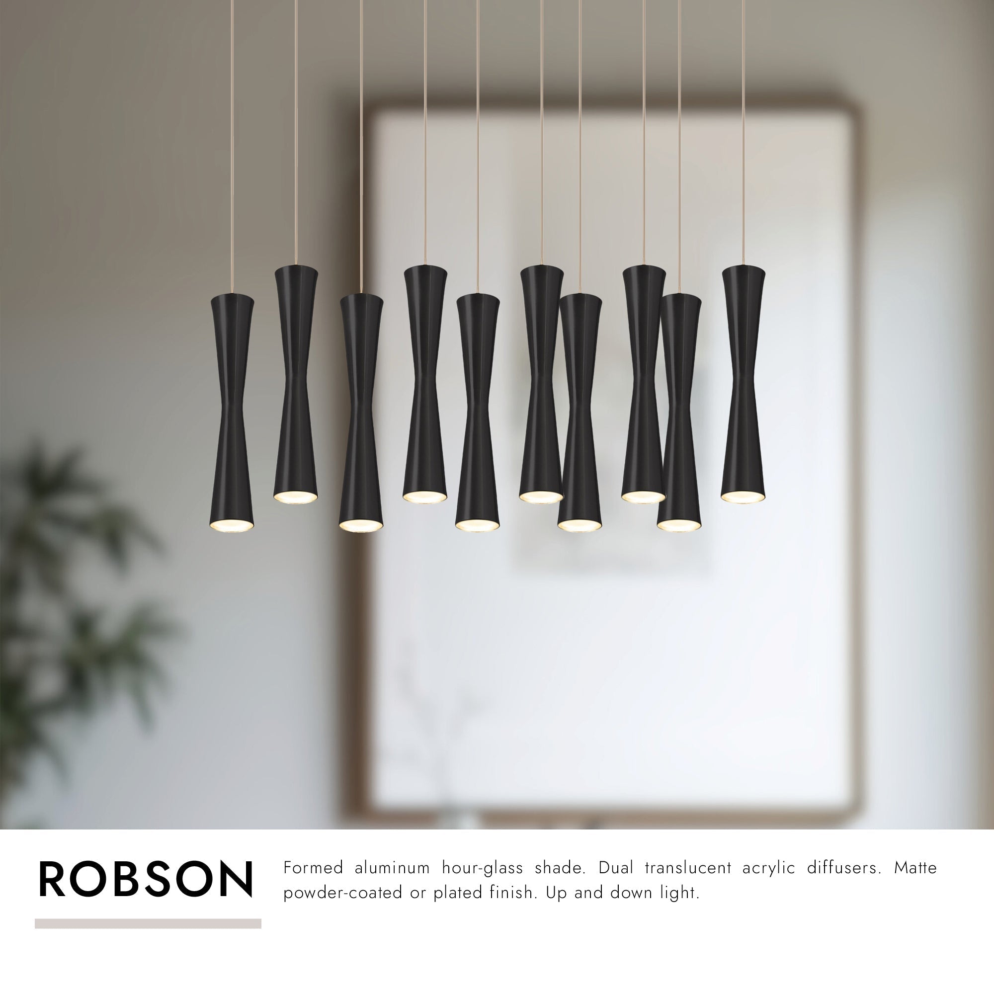 Robson 2-in 10 Head Multi Pendant