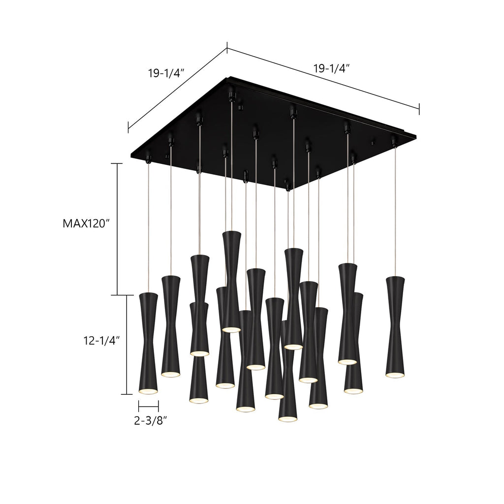 Robson 2-in 16 Head Multi Pendant
