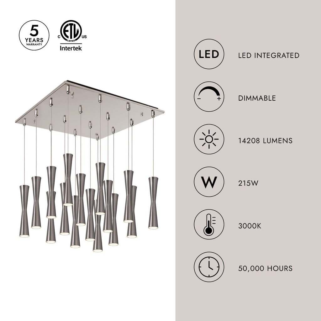 Robson 2-in 16 Head Multi Pendant