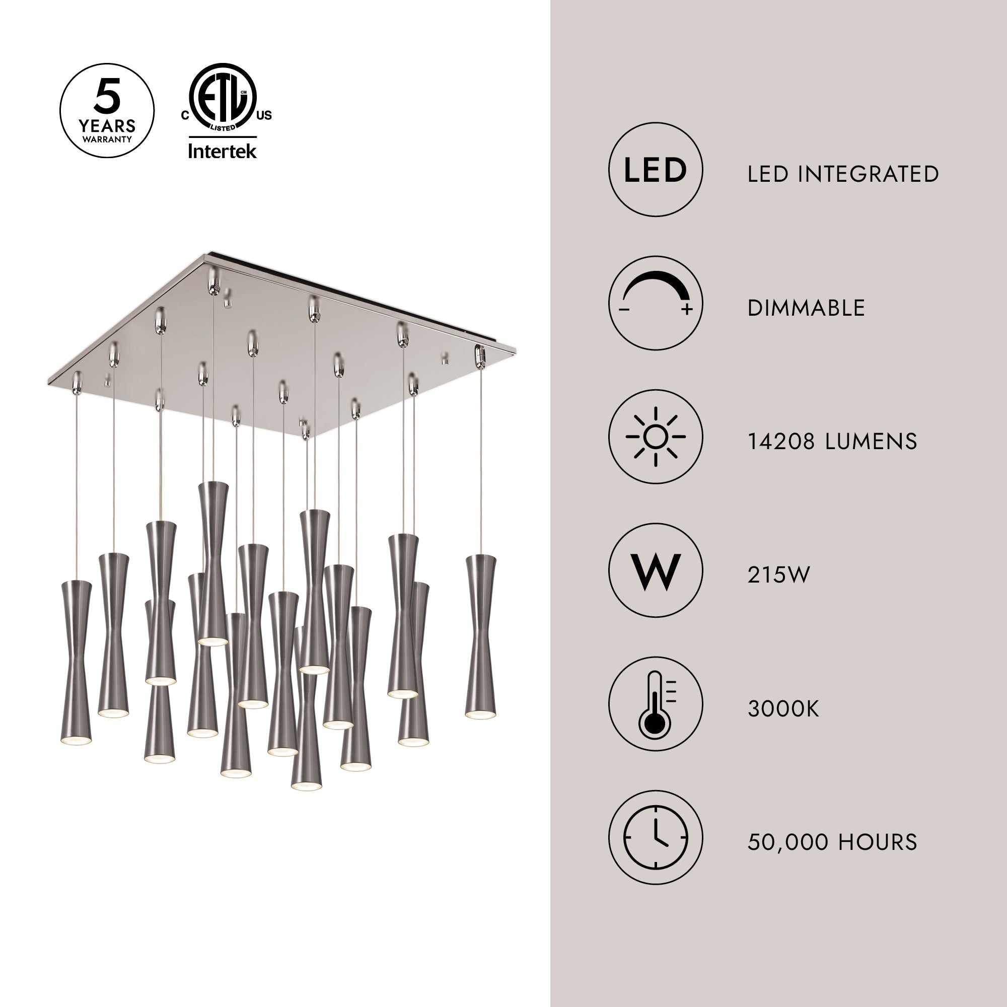Robson 2-in 16 Head Multi Pendant
