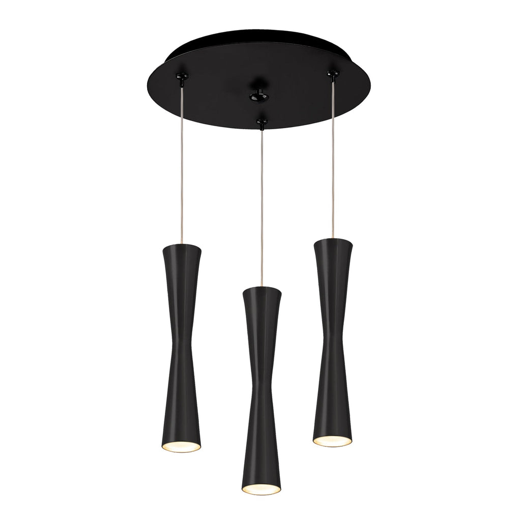 Robson 2-in 3 Head Multi Pendant — Black