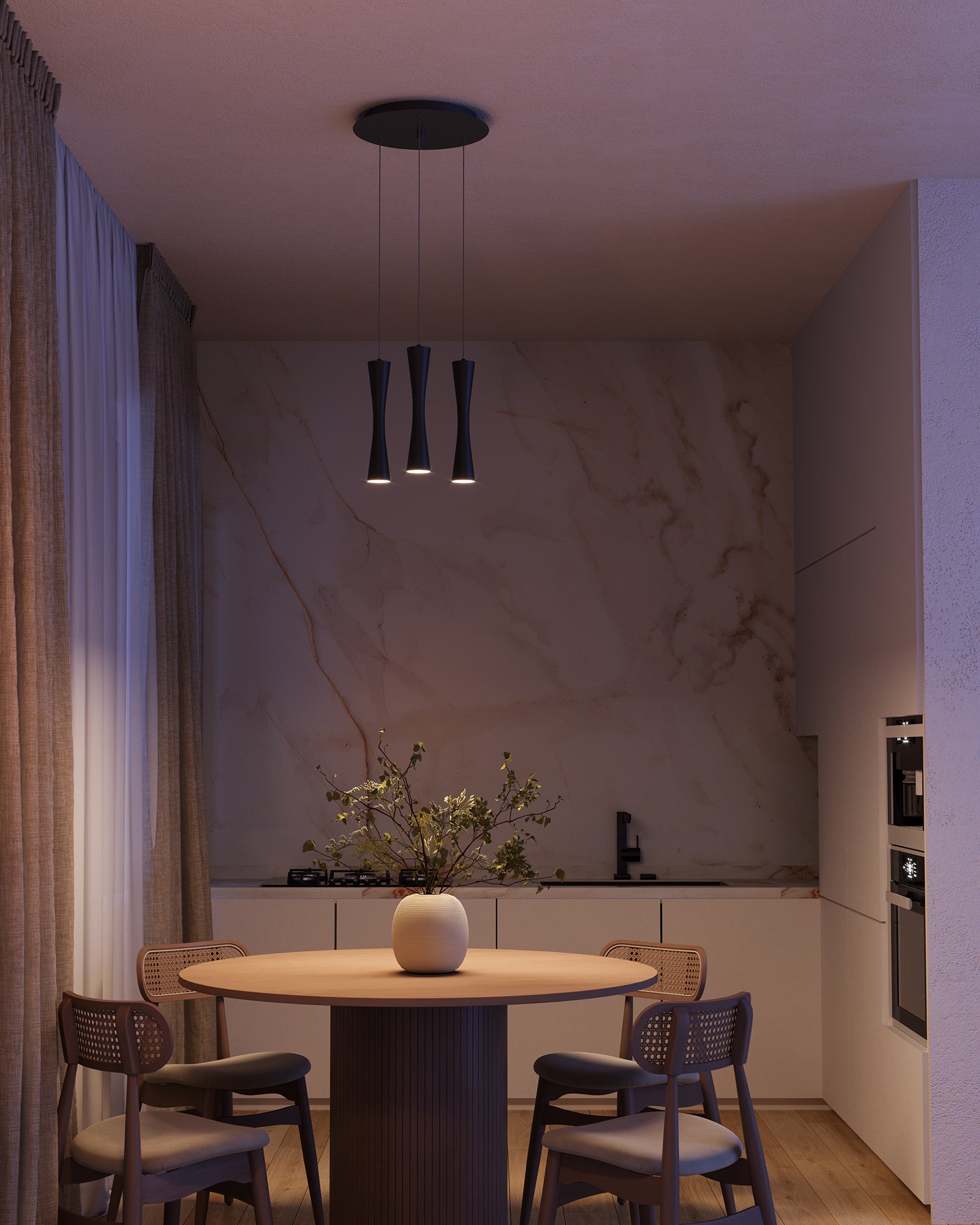 Robson 2-in 3 Head Multi Pendant