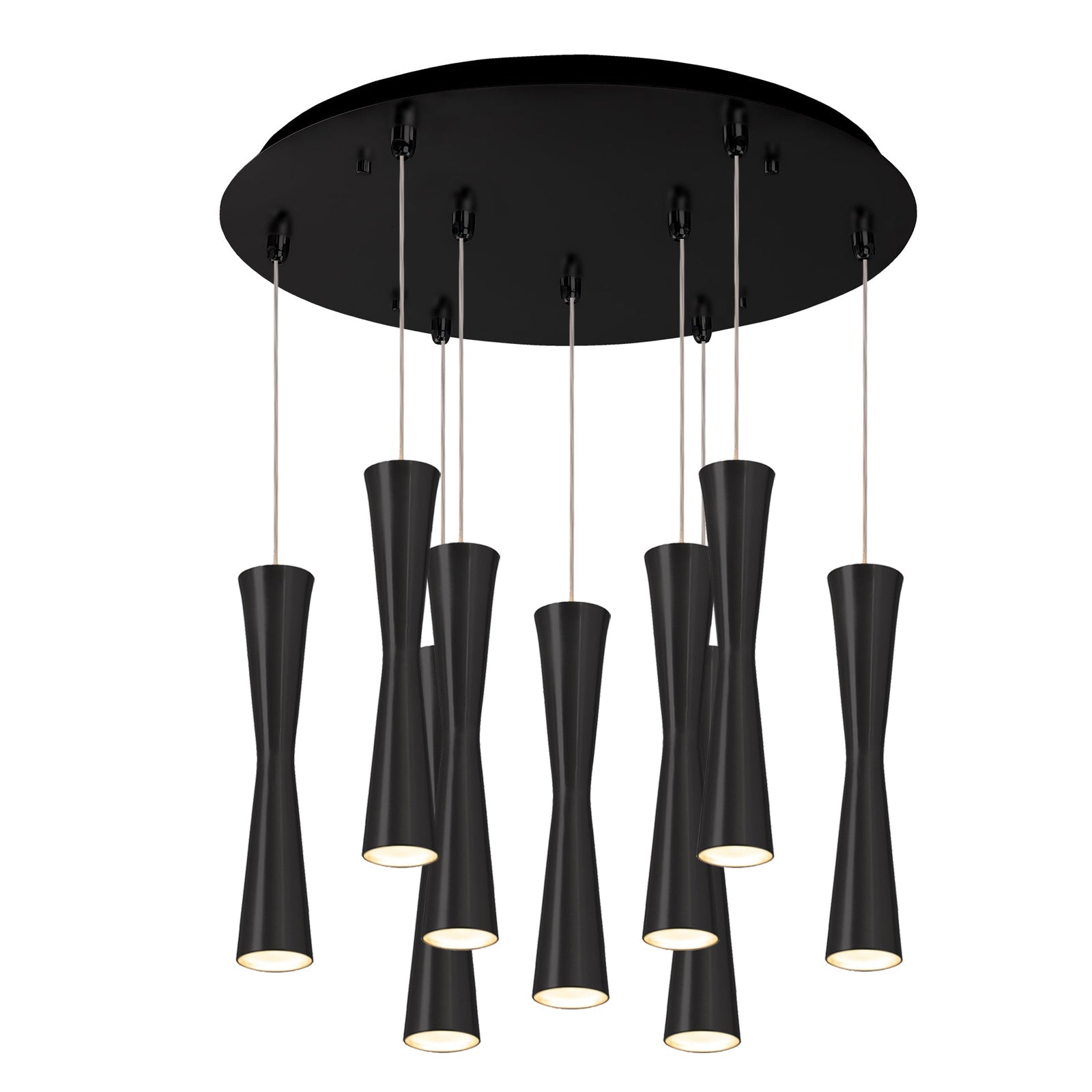 Robson 2-in 9 Head Multi Pendant — Black