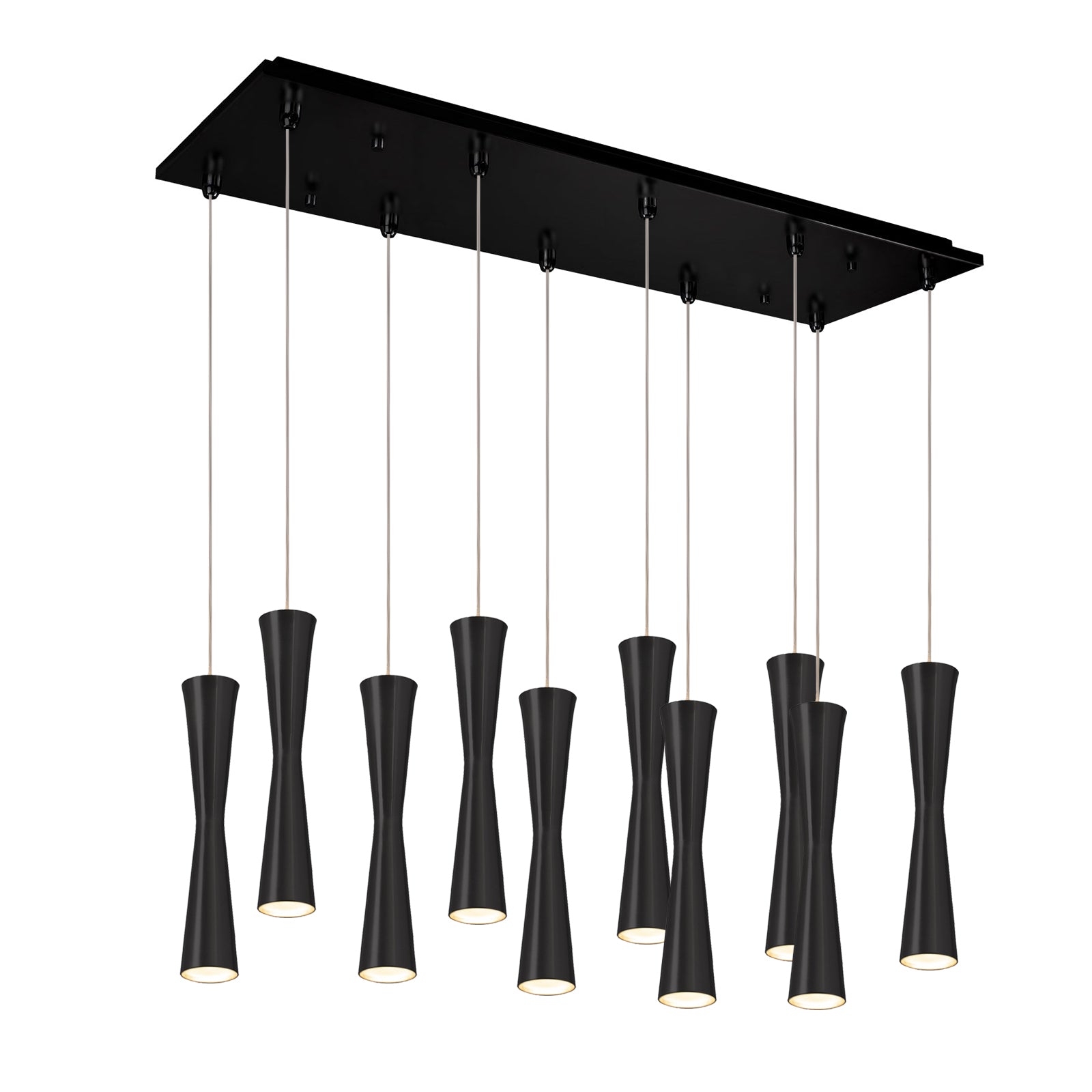 Robson 2-in 10 Head Multi Pendant — Black