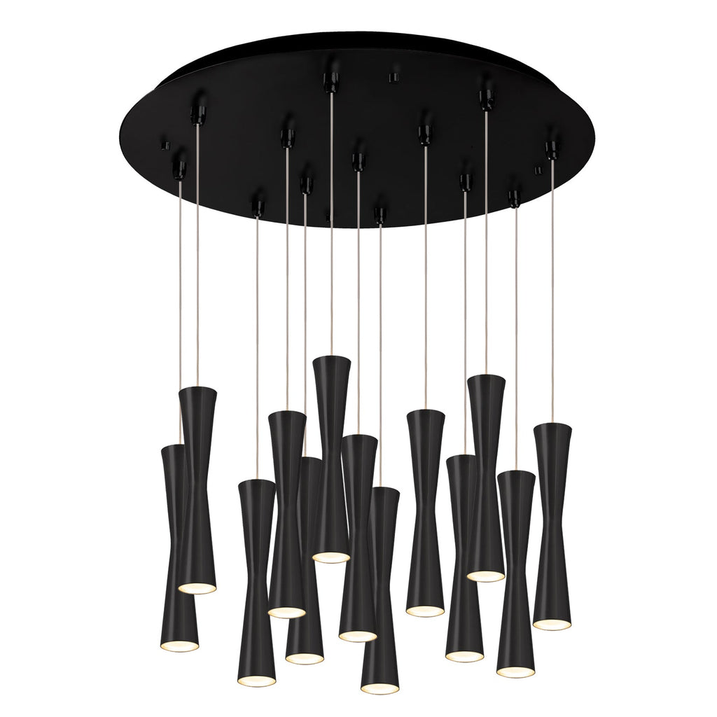 Robson 2-in 13 Head Multi Pendant — Black