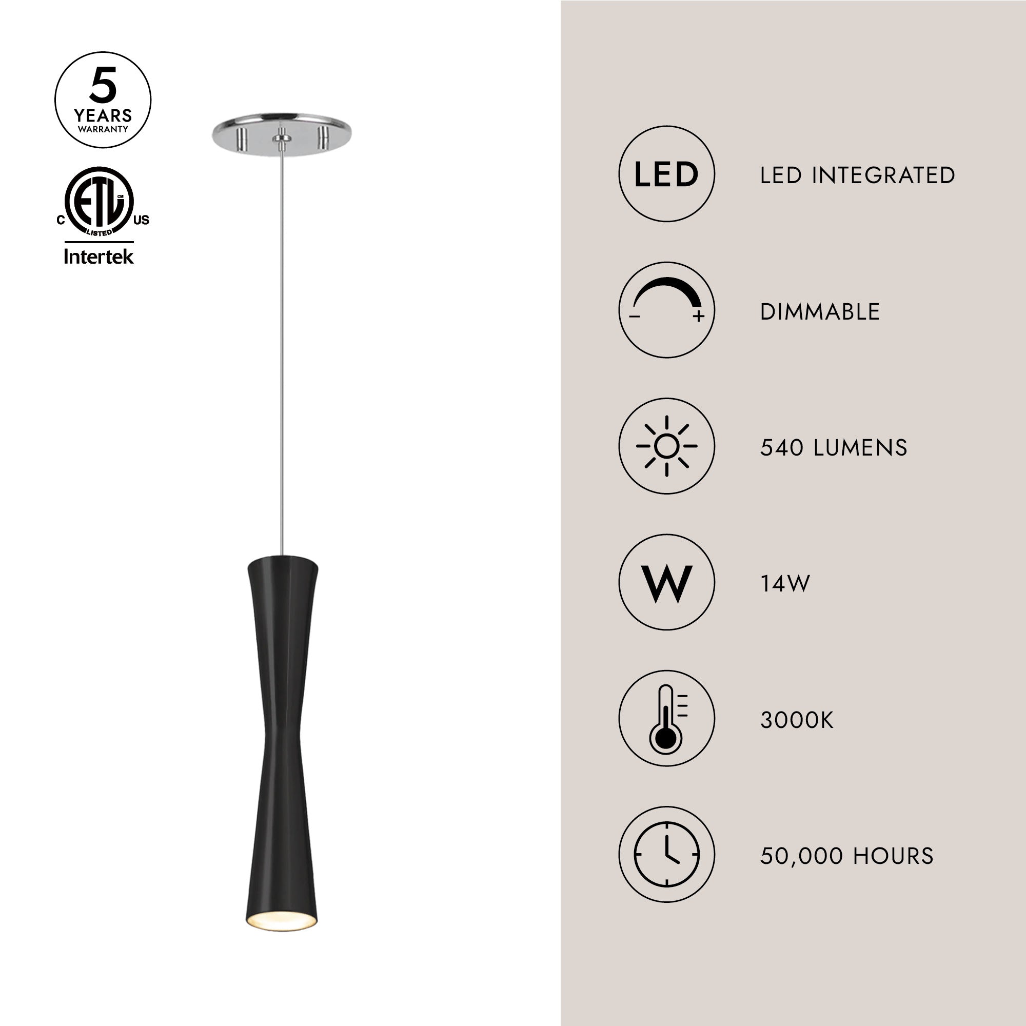 Robson 12-in Pendant