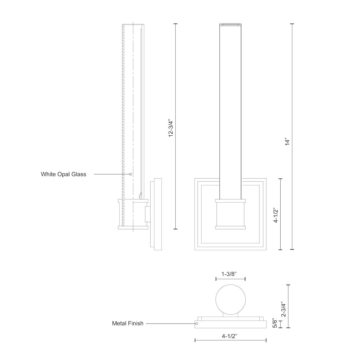 Rona 14-in Wall Sconce