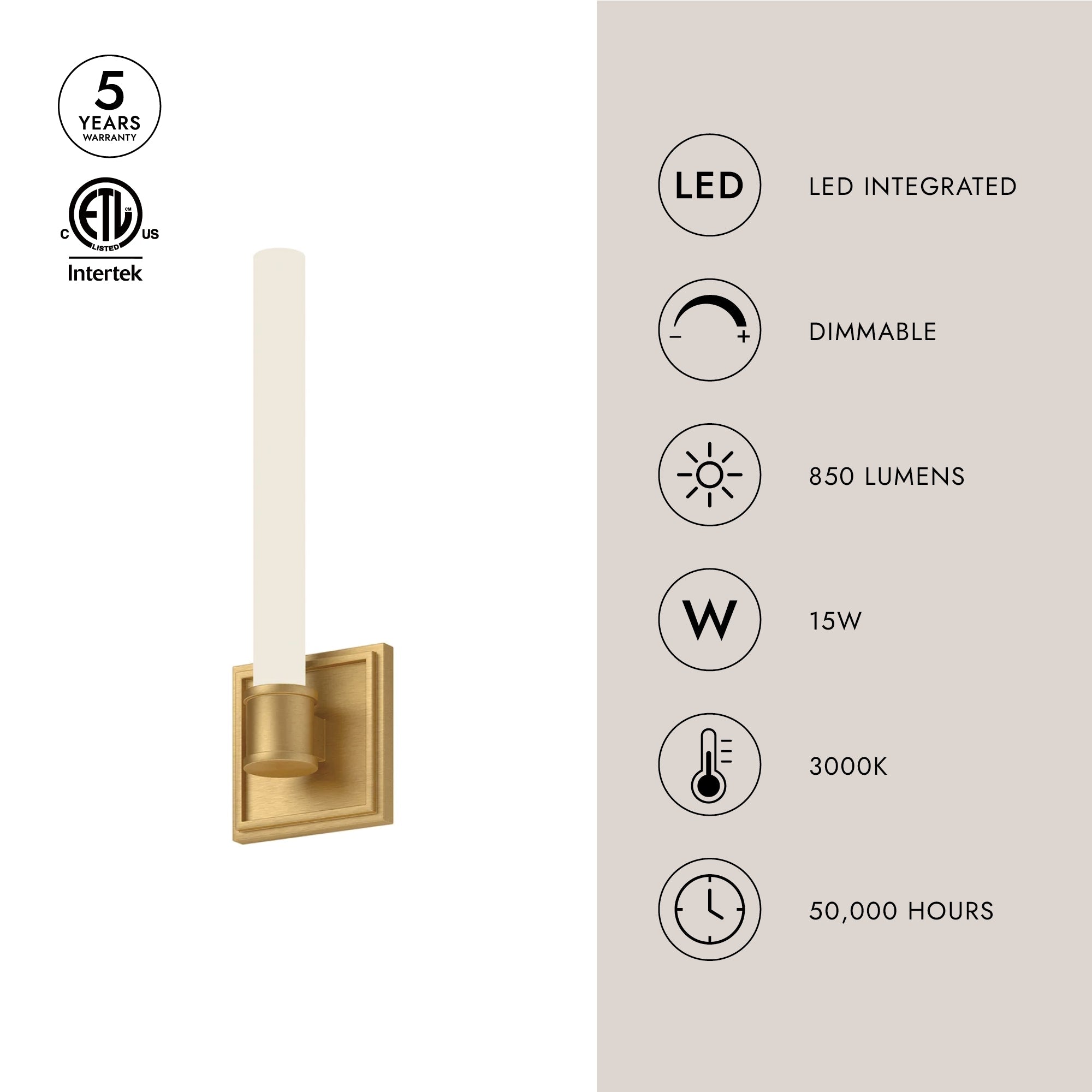 Rona 14-in Wall Sconce