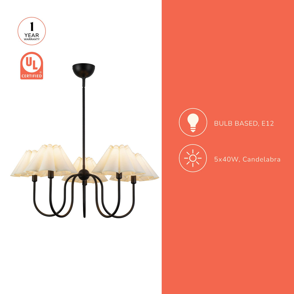 Rosemary 31-in Chandelier