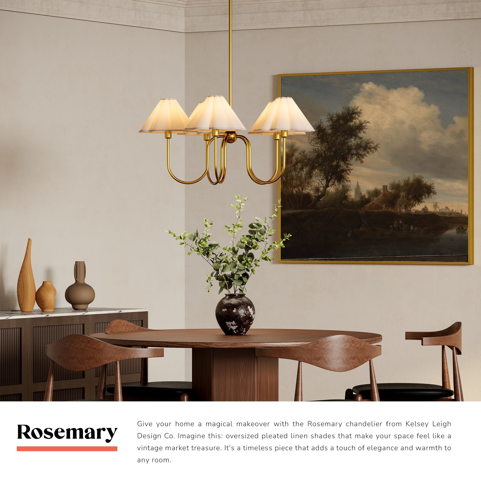 Rosemary 31-in Chandelier