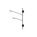 Rotaire 2 Head Wall Sconce — Black