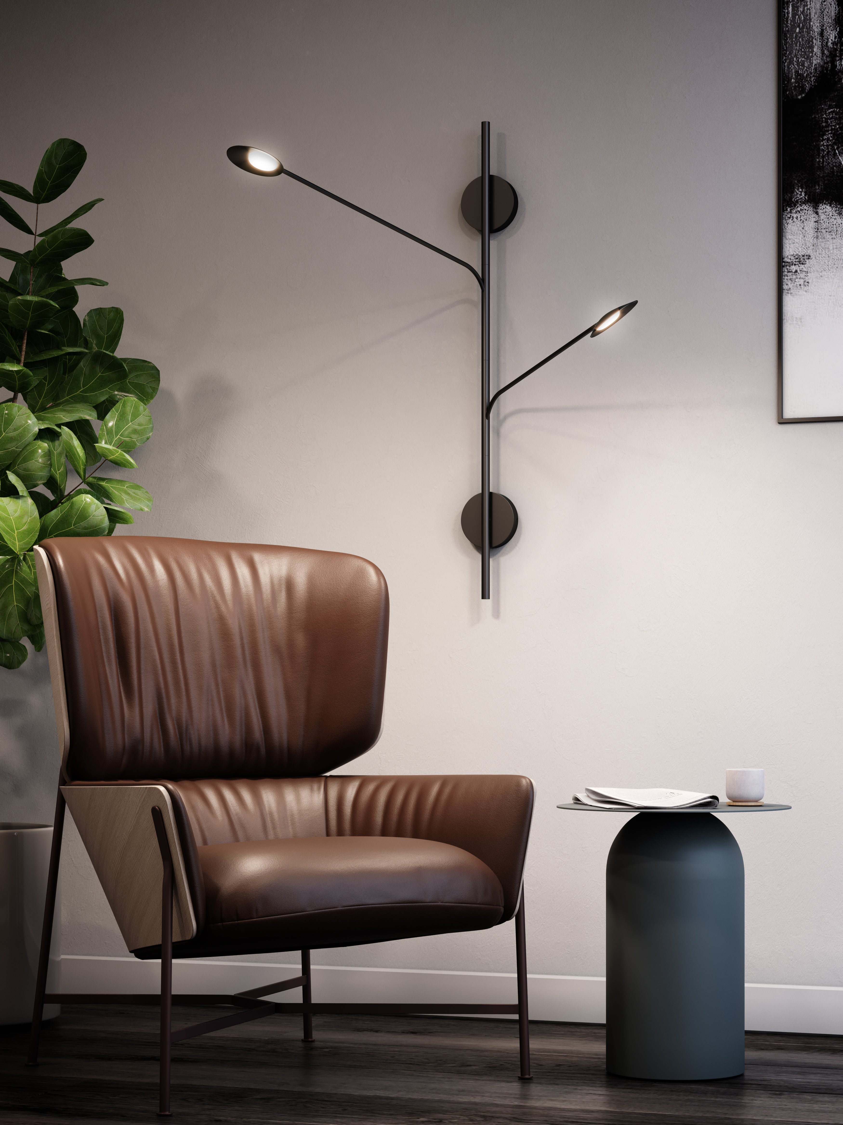 Rotaire 2 Head Wall Sconce
