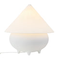Rowan 17-in Table Lamp — Antique White/White Linen