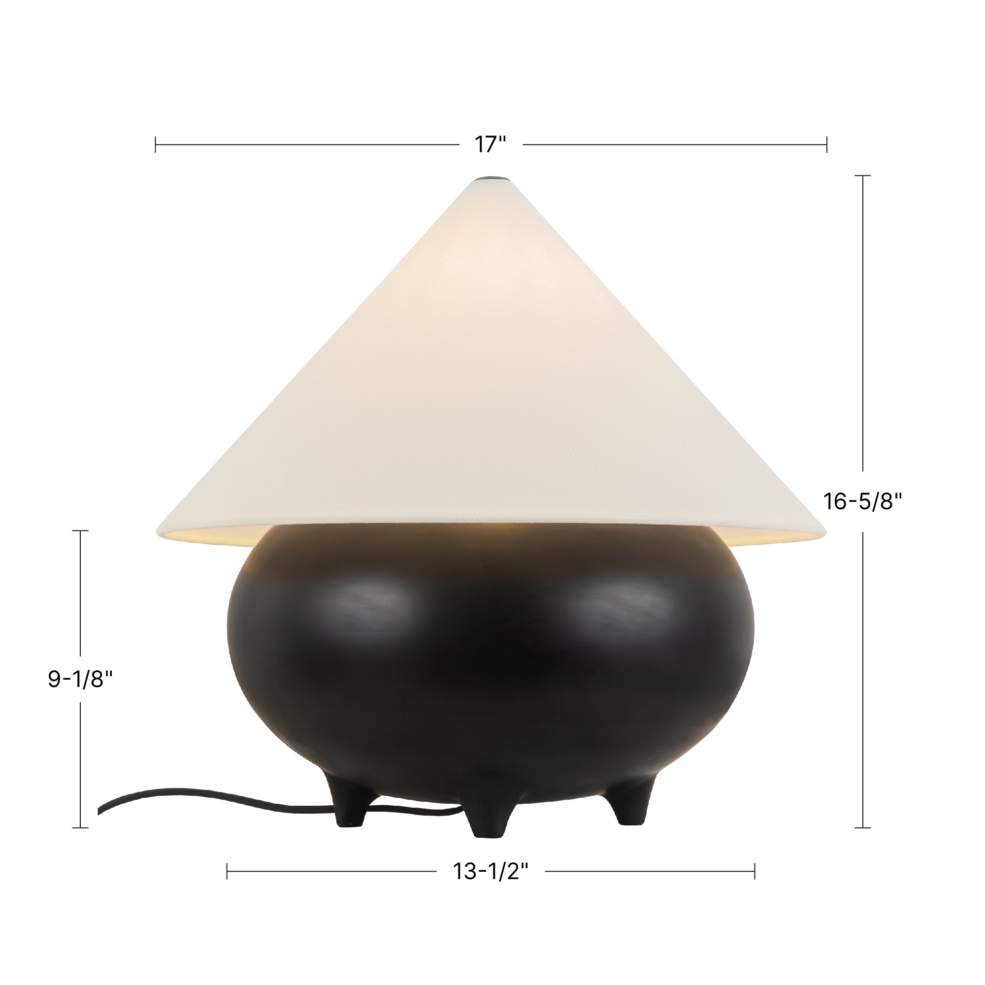 Rowan 17-in Table Lamp