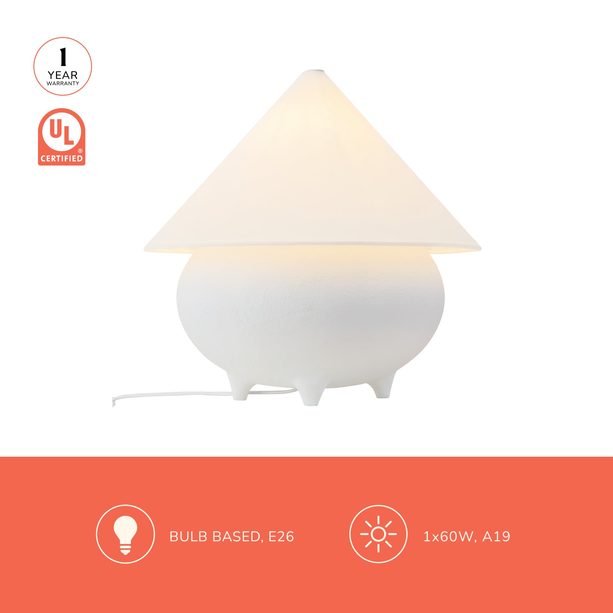 Rowan 17-in Table Lamp