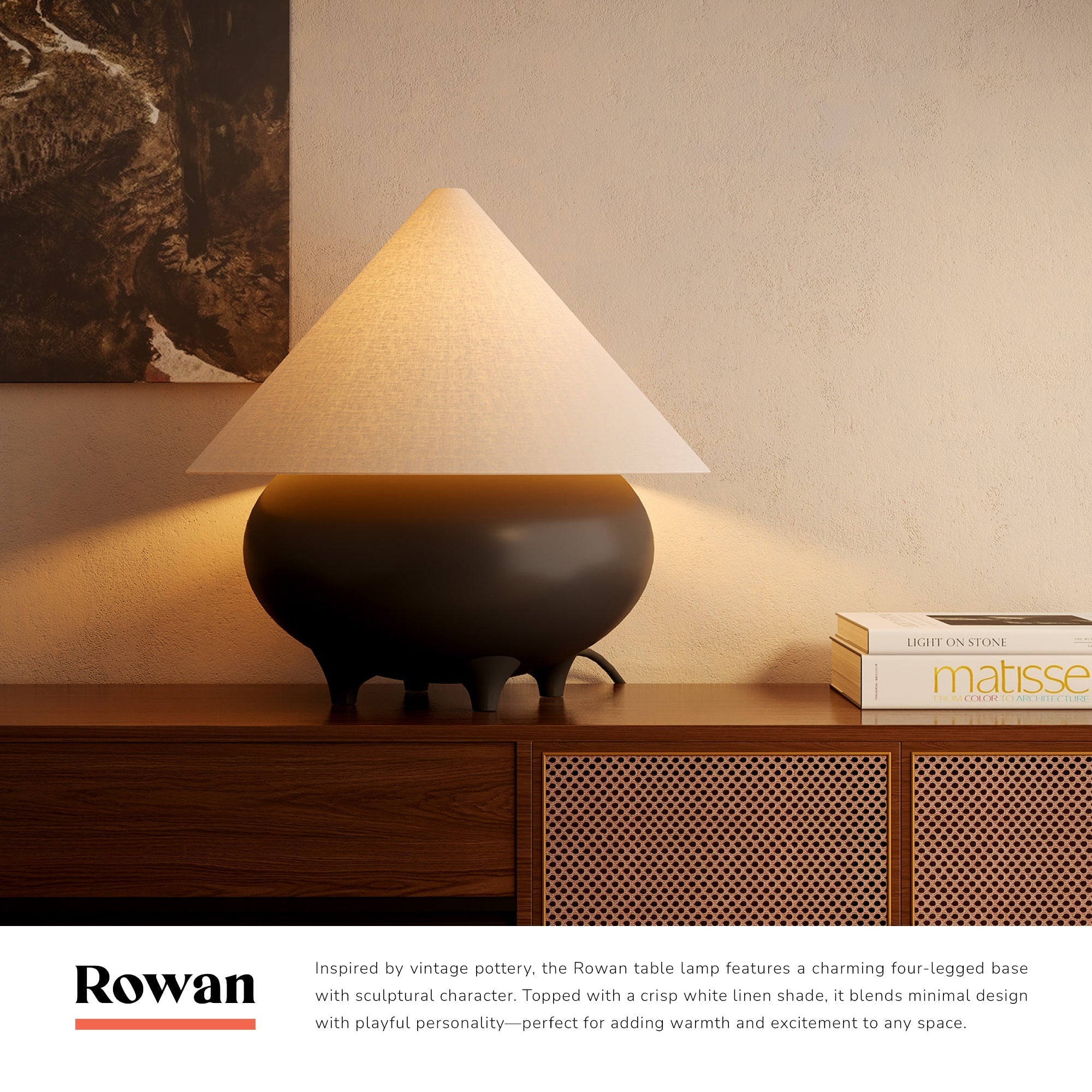 Rowan 17-in Table Lamp