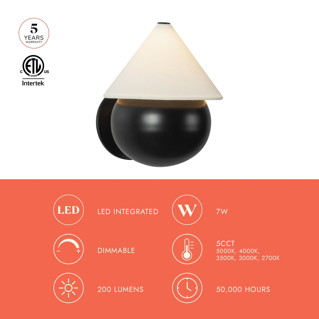 Rowan 7-in Wall/Vanity Light