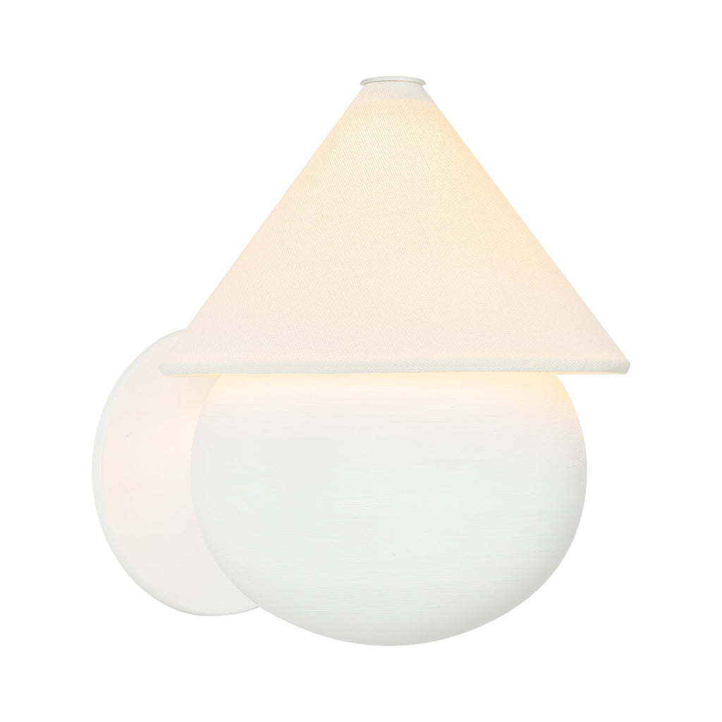 Rowan 7-in Wall/Vanity Light — Antique White/White Linen