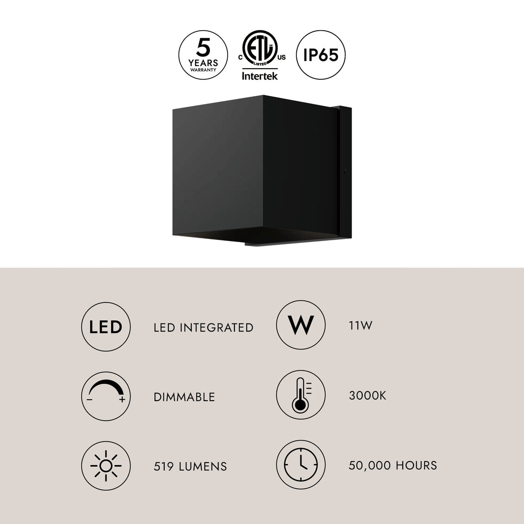 Rene 5-in Exterior Wall Sconce