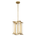 Sabre 11-in Pendant — Ribbed Glass/Vintage Brass [Universal Voltage]