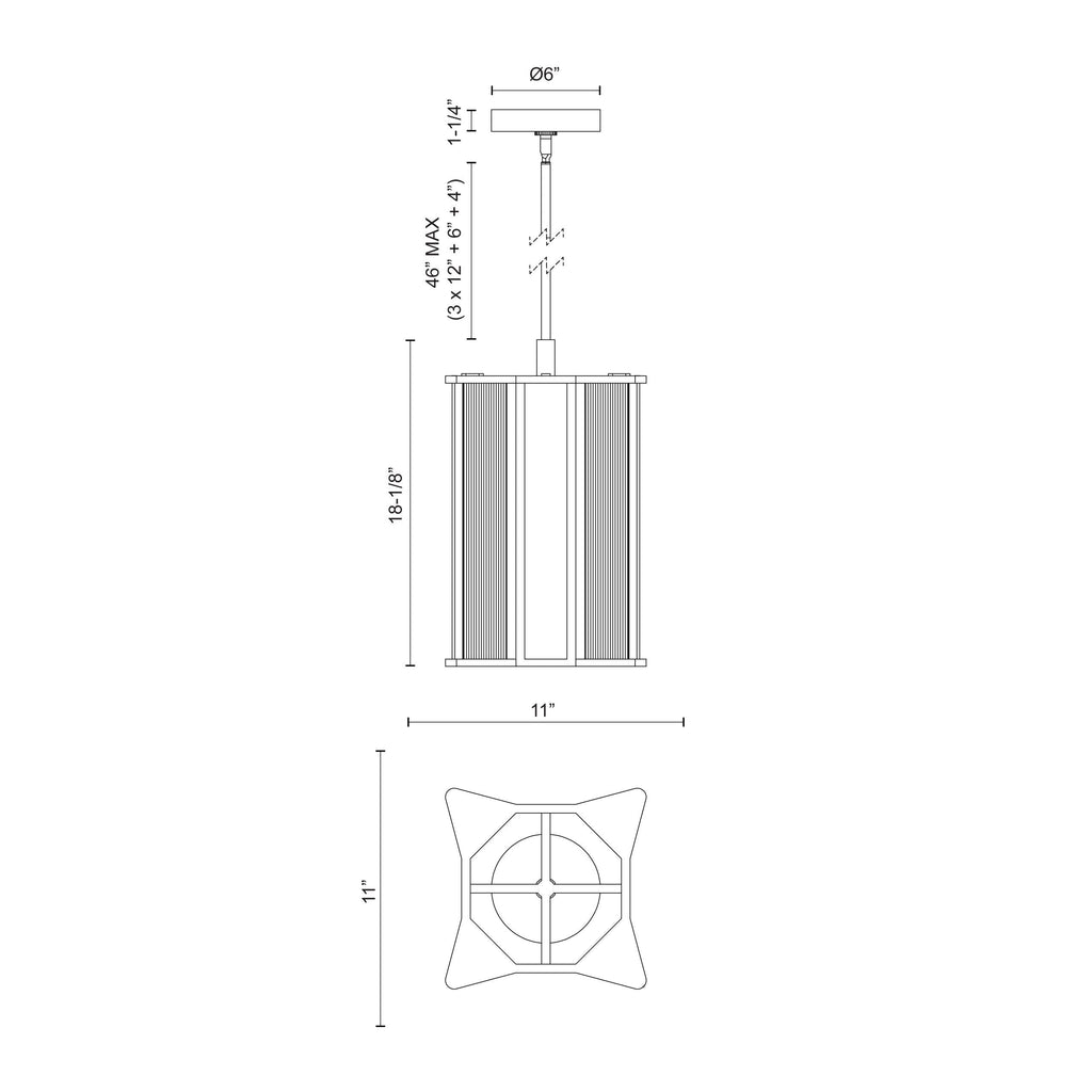 Sabre 11-in Pendant