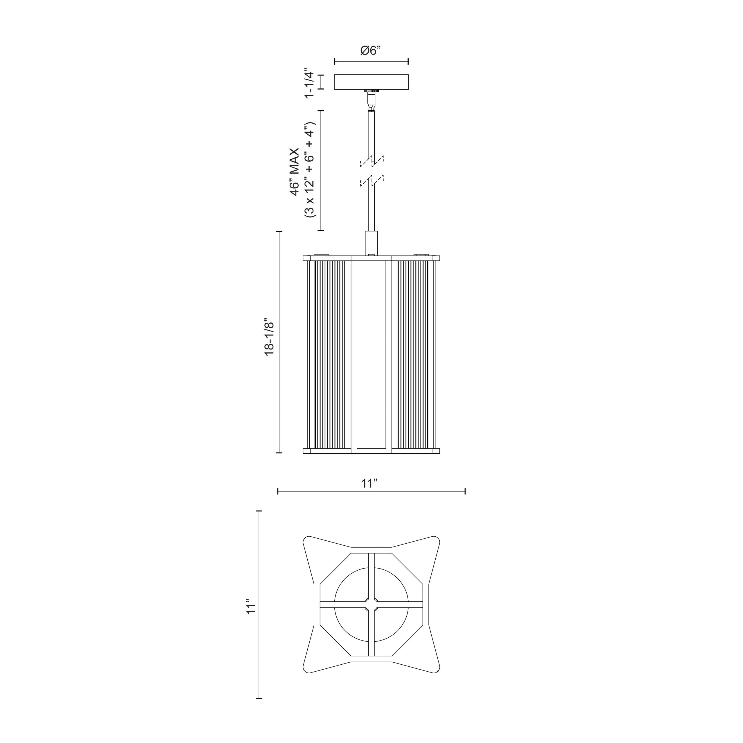 Sabre 11-in Pendant
