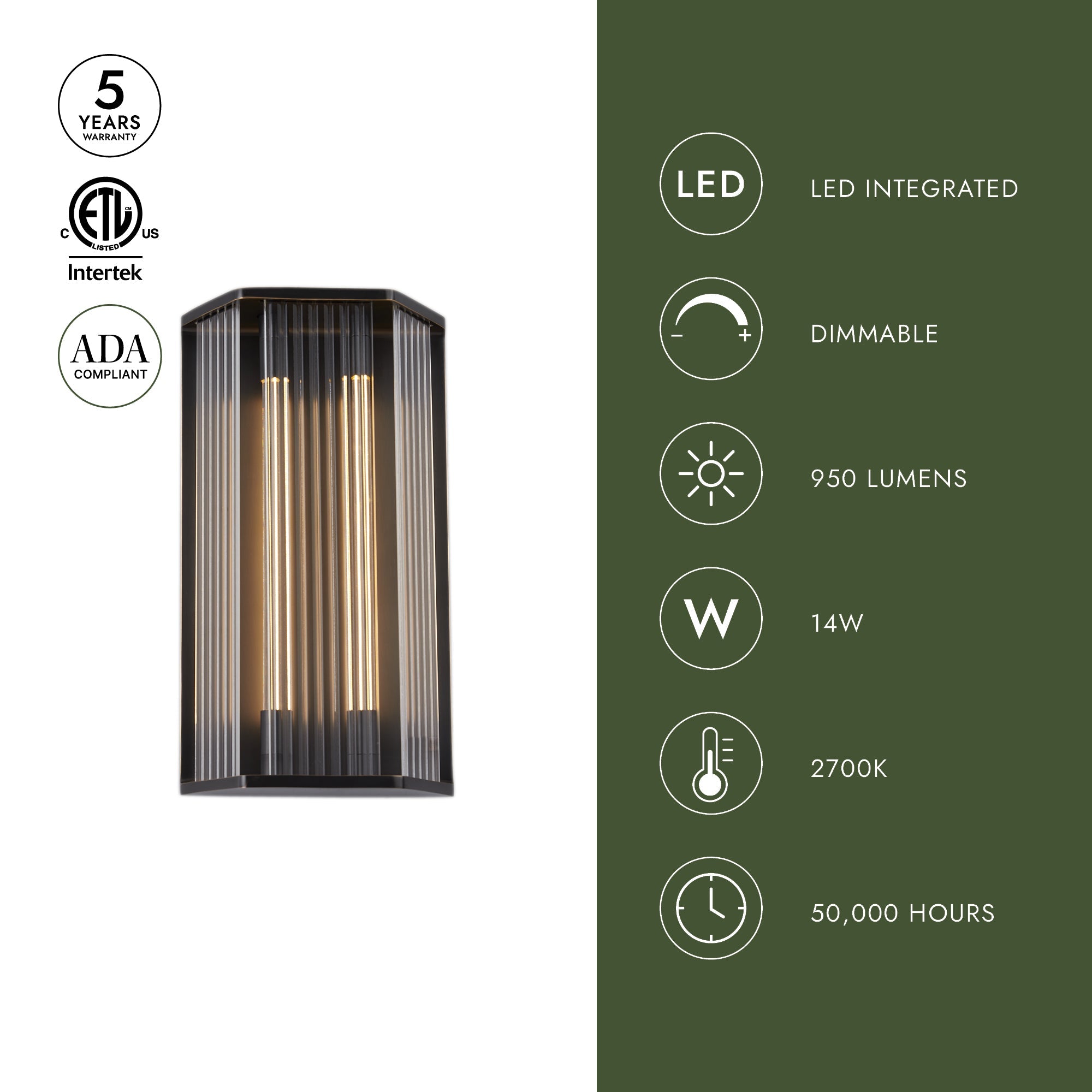 Sabre 16-in Wall/Vanity Light