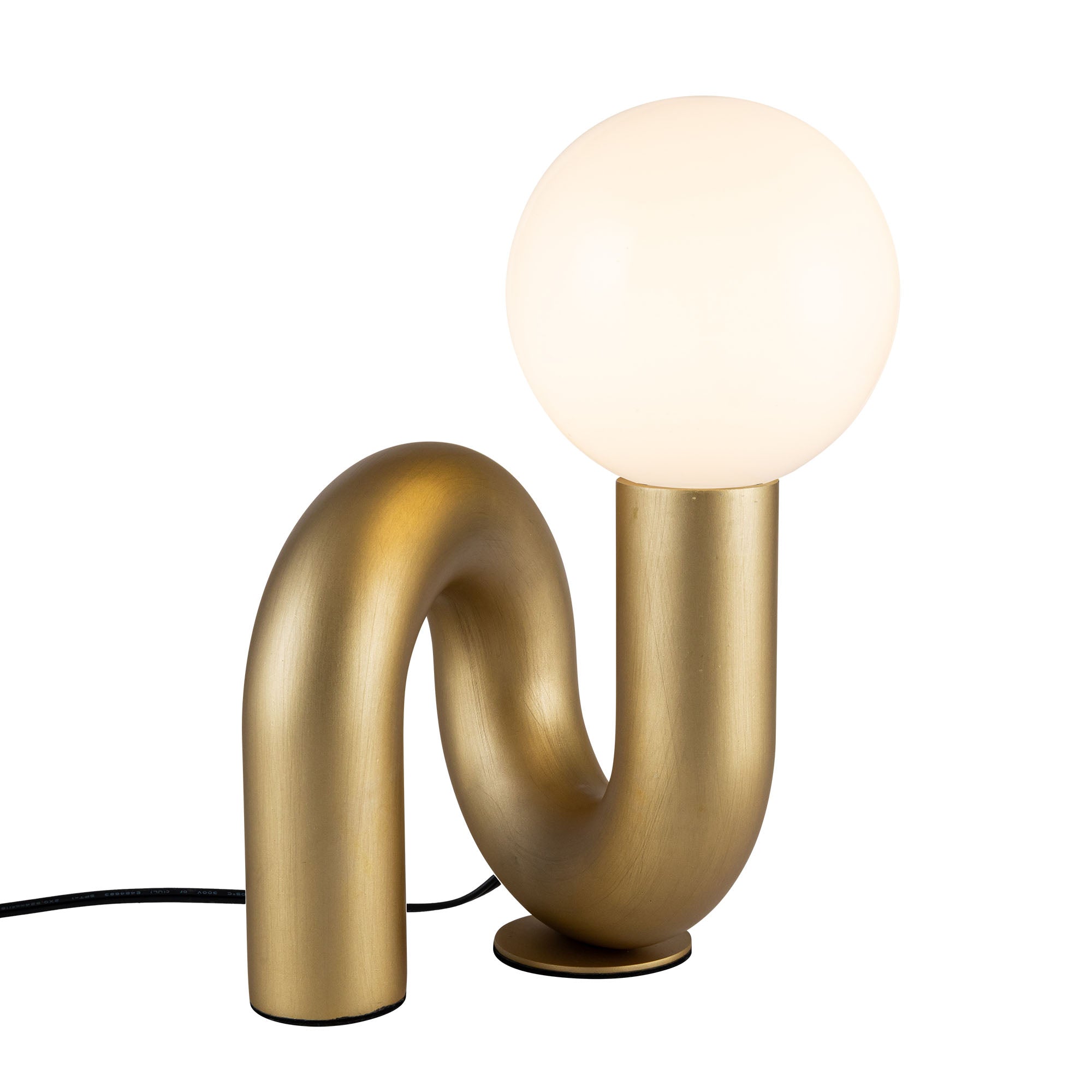 Sadie Table Lamp – Eclectic Style with Customizable Bulb Options — Brushed Gold
