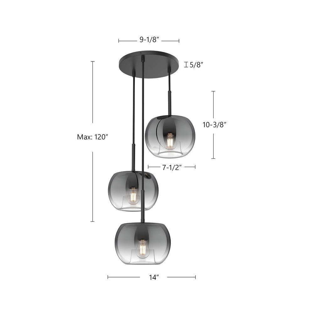 Samar 14-in Chandelier