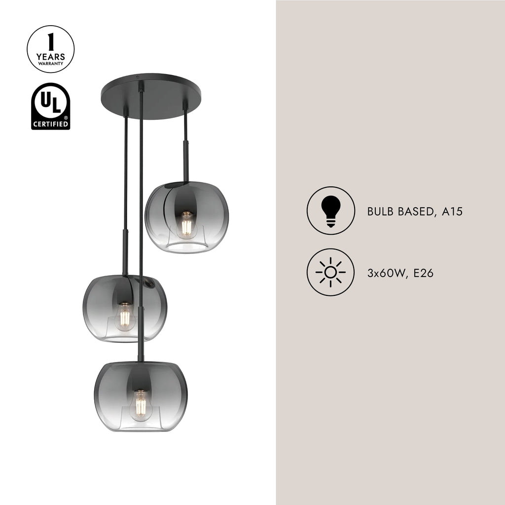 Samar 14-in Chandelier
