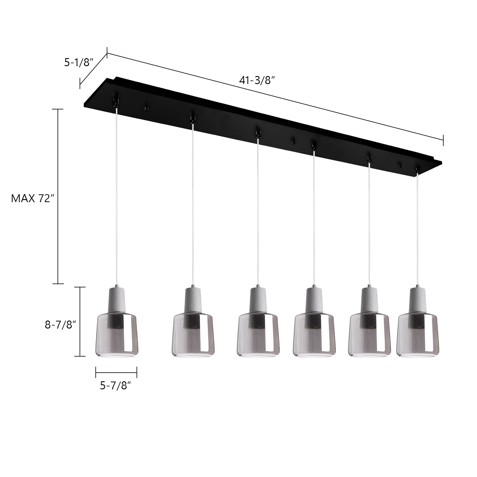 Samson 6-in 6 Head Multi Pendant