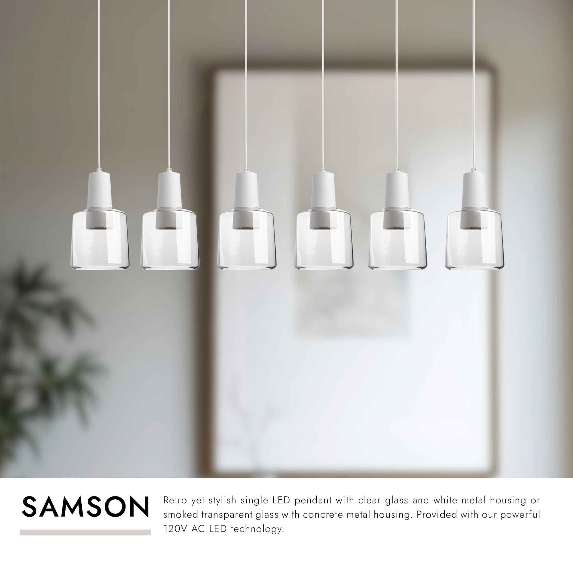 Samson 6-in 6 Head Multi Pendant